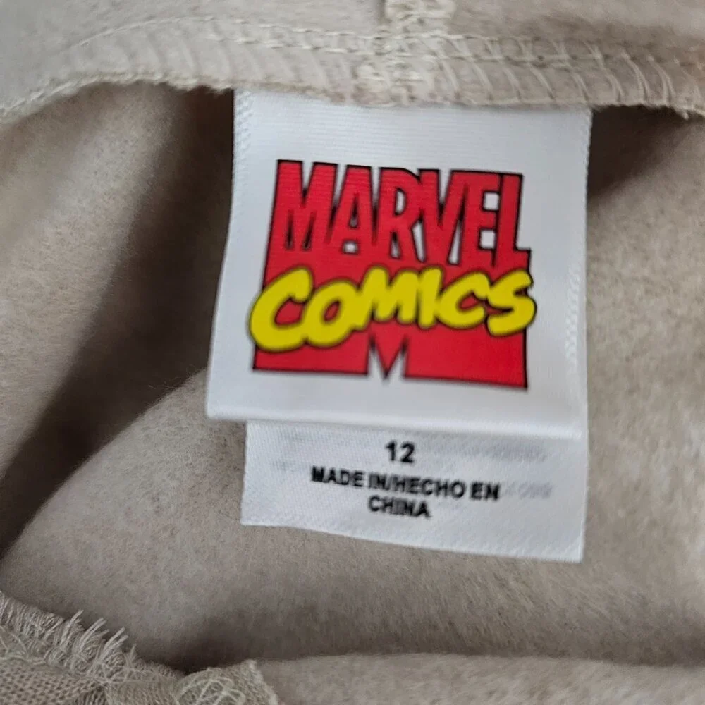 Marvel Comics The Avengers Kids New Beige Graphic Unisex Hoodie Shirt